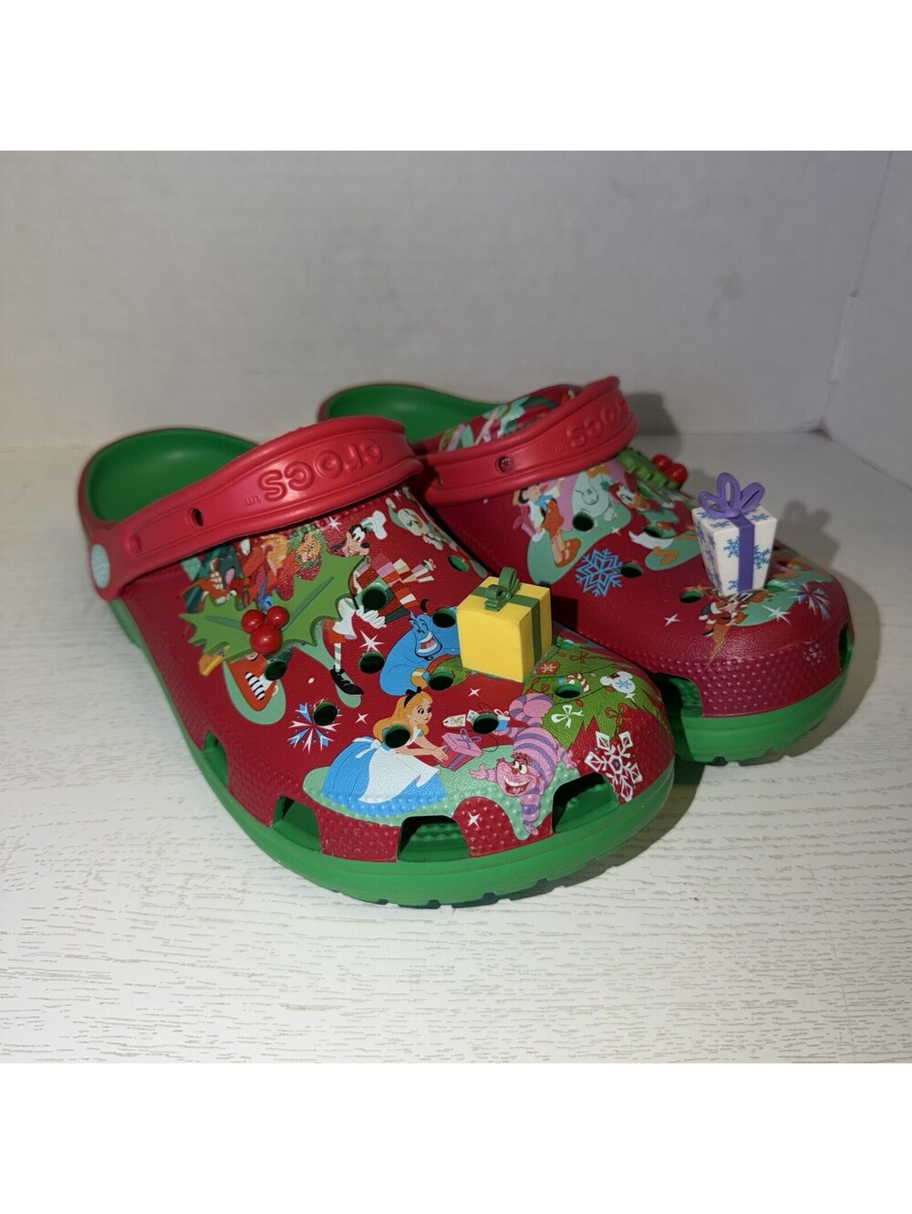 Disney Parks Mickey Mouse & Friends Holiday Christmas Crocs M8 W10 Winter 2023